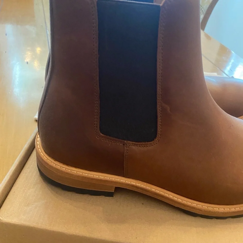 Men’s Brown Chelsea Marco Ankle Leather Nisolo Boots New Size 11